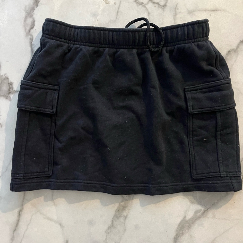 TNA Black Cargo Pocket Skirt